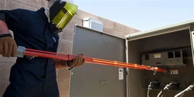 FRP Discharge Rod in Use