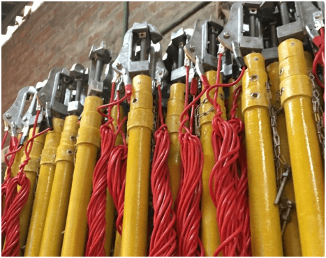 FRP Discharge Rod Close-up